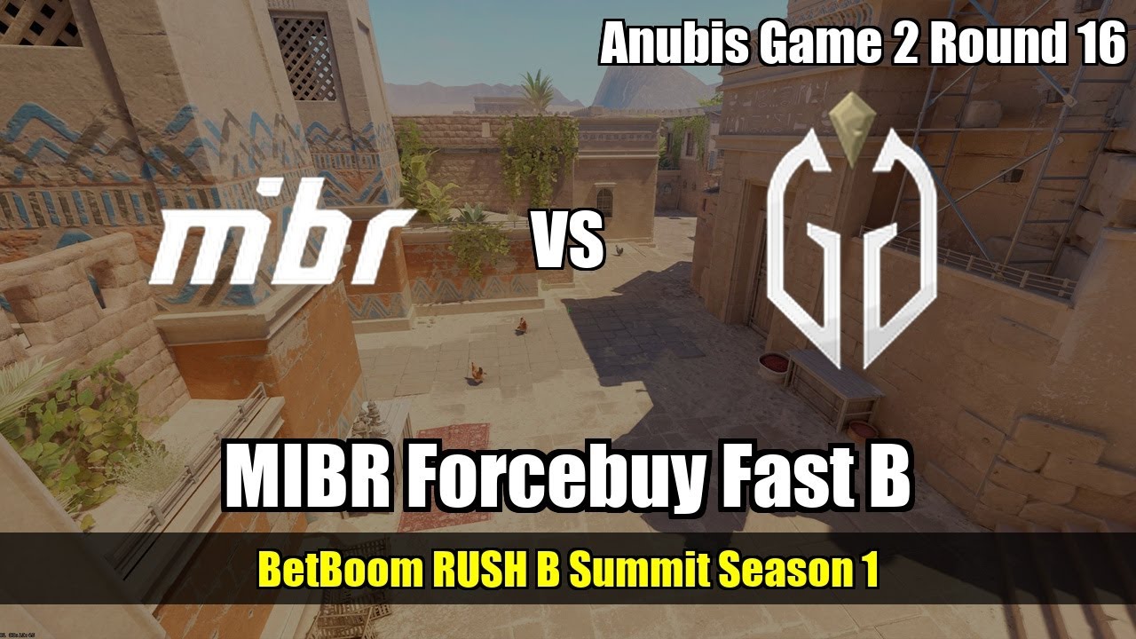 MIBR Forcebuy Fast B, lurk smoke vs Gaimin Gladiators - Anubis - BetBoom RUSH B Summit Season 1