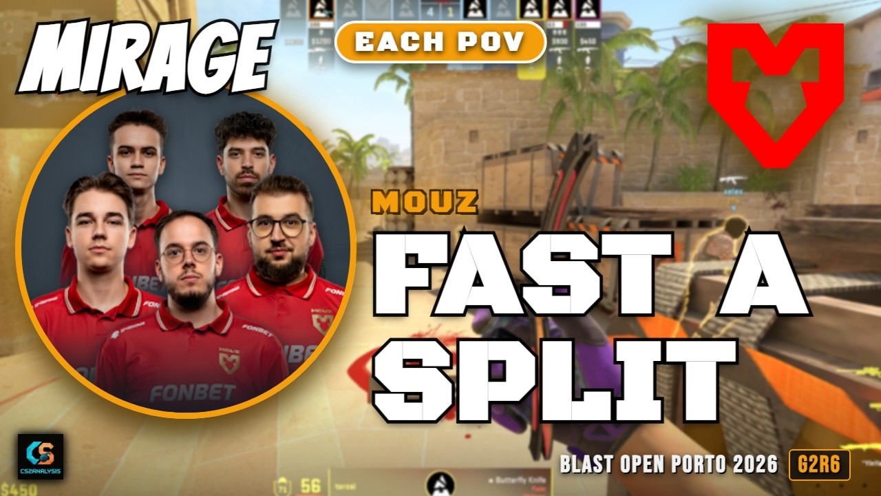 MOUZ Fast A Split vs Vitality - Mirage - BLAST Open Porto 2026