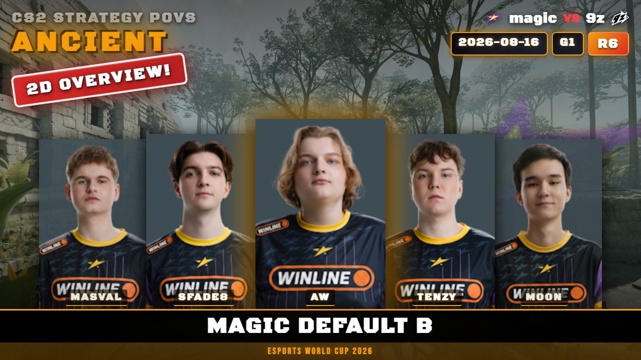 magic Default B vs 9z - Ancient - Esports World Cup 2026