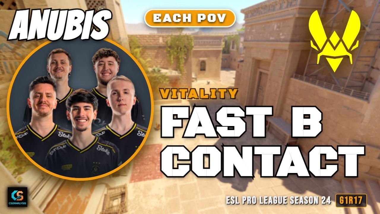 Vitality Fast B Contact vs Natus Vincere - Anubis - ESL Pro League Season 24
