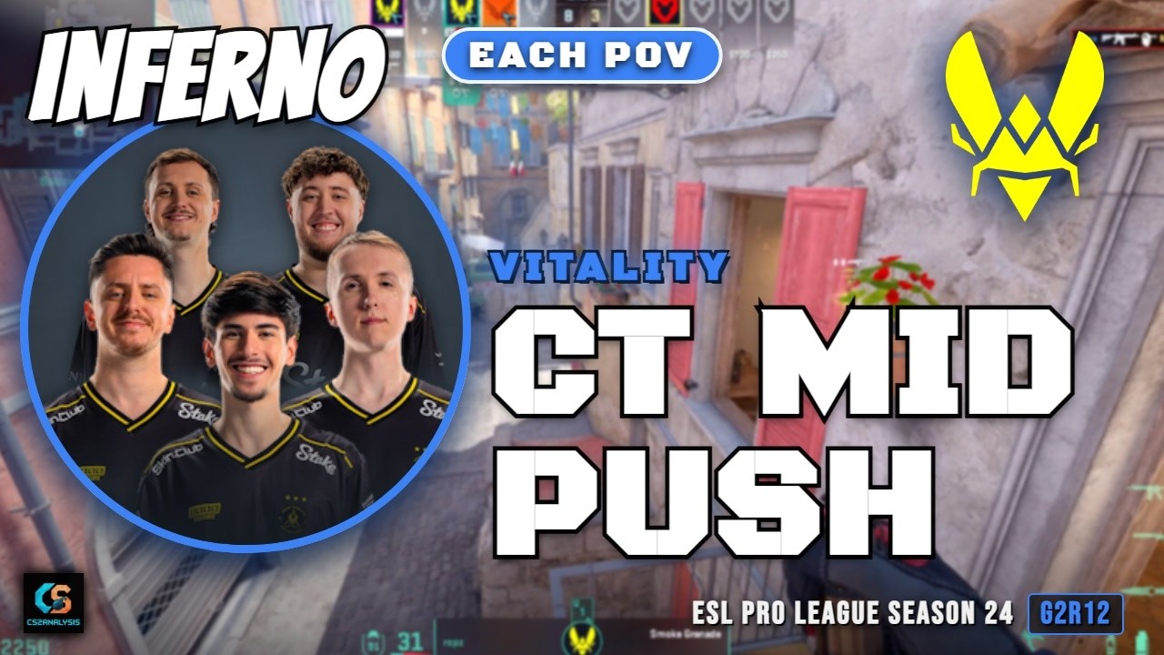 Vitality CT Mid Push vs MOUZ - Inferno - ESL Pro League Season 24