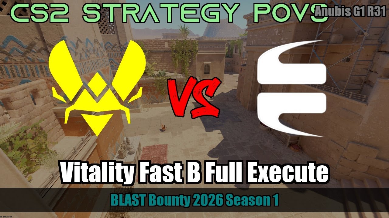 Vitality Fast B Full Execute vs EYEBALLERS - Anubis - BLAST Bounty 2026 Season 1
