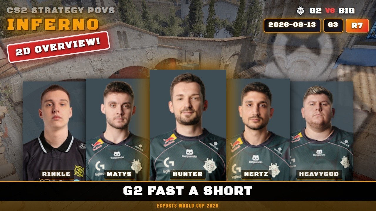 G2 Fast A Short vs BIG - Inferno - Esports World Cup 2026