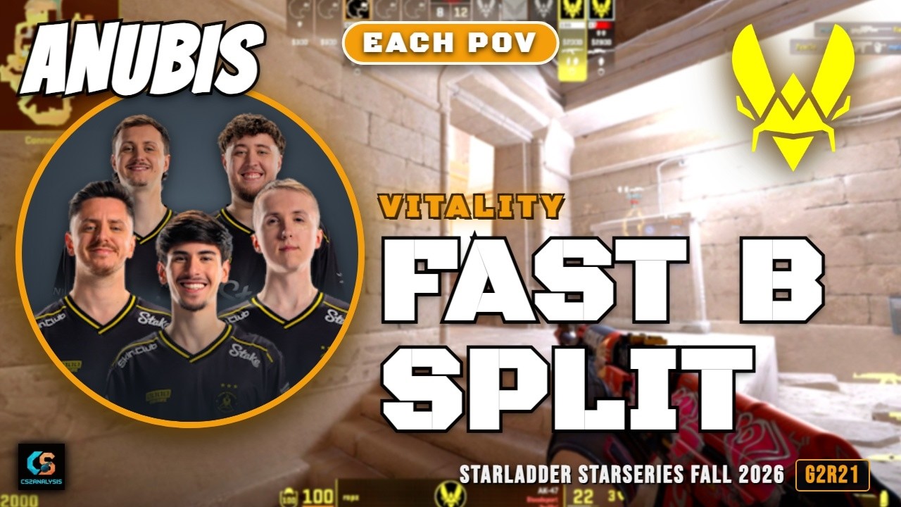 Vitality Fast B Split vs FURIA - Anubis - StarLadder StarSeries Fall 2026
