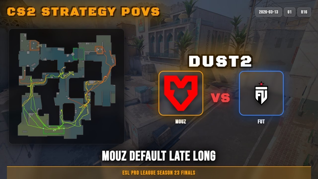 MOUZ Default Late Long vs FUT - Dust2 - ESL Pro League Season 23 Finals