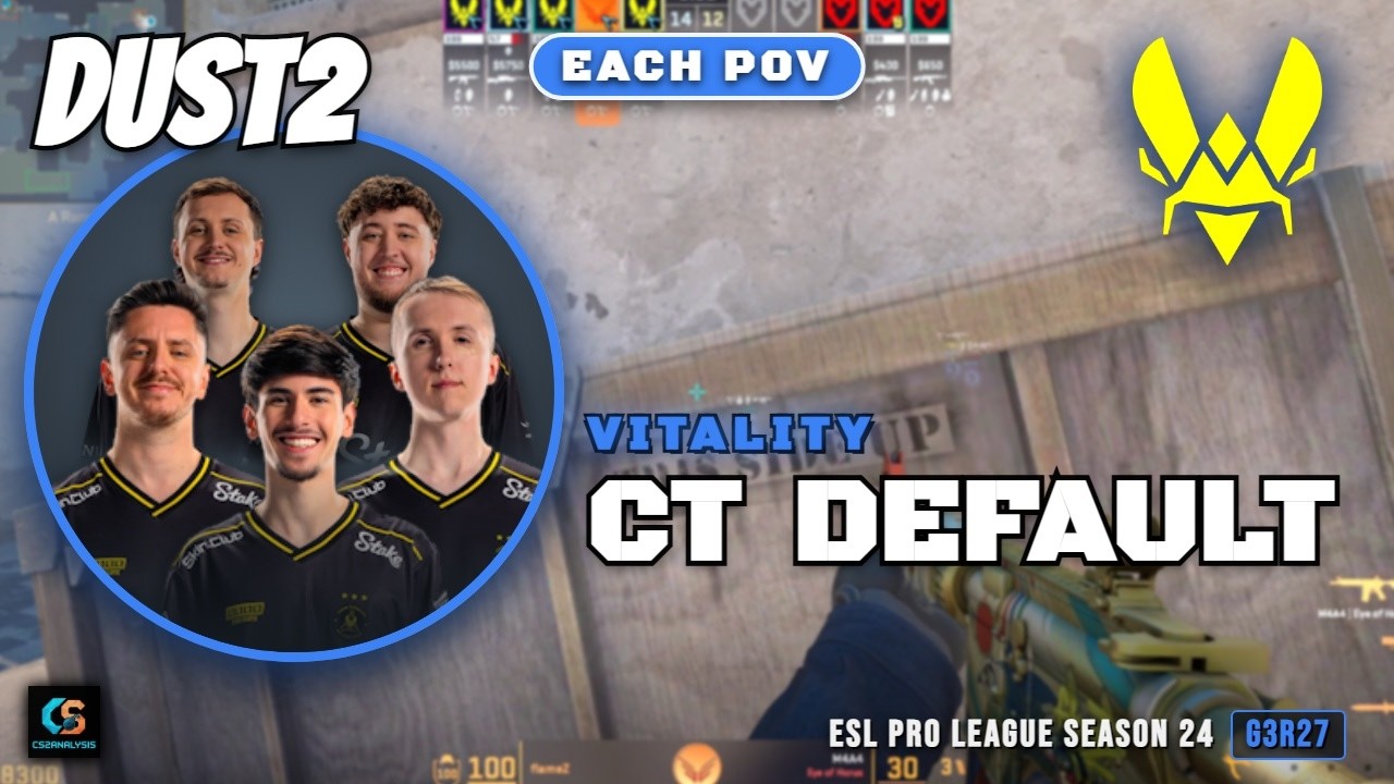 Vitality CT Default vs MOUZ - Dust2 - ESL Pro League Season 24