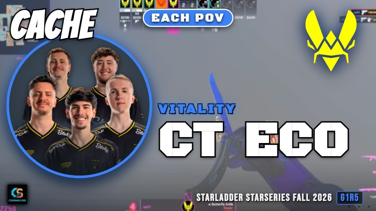 Vitality CT Eco vs FURIA - Cache - StarLadder StarSeries Fall 2026