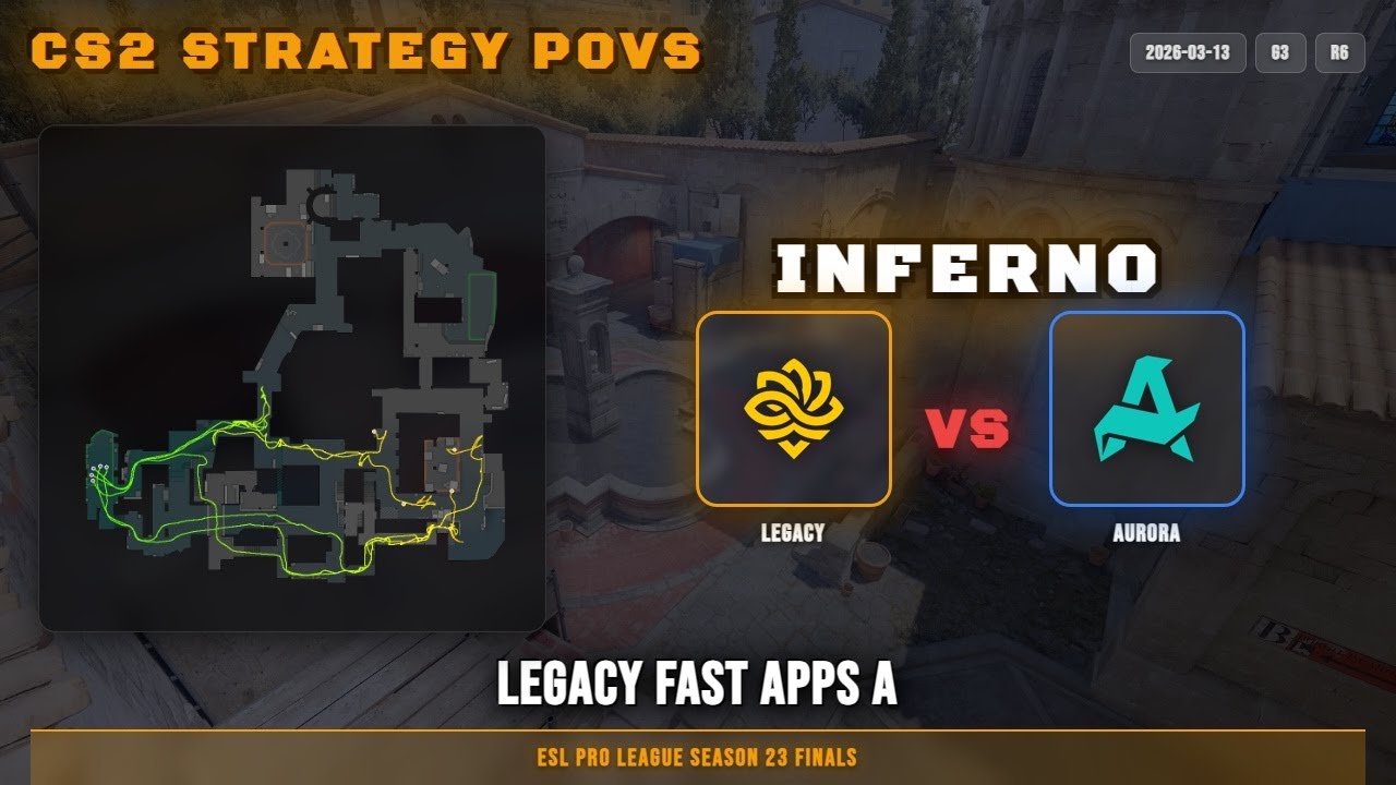 Legacy Fast Apps A vs Aurora - Inferno - ESL Pro League Season 23 Finals
