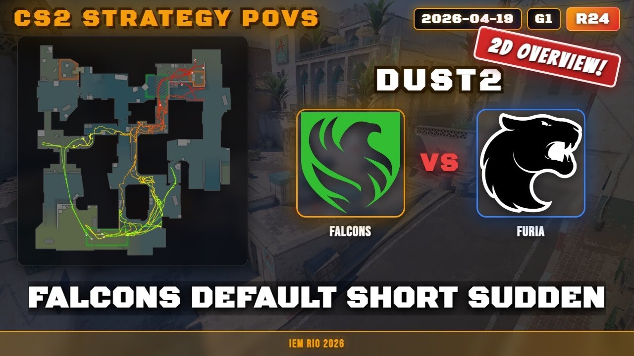 Falcons Default Short Sudden vs FURIA - Dust2 - IEM Rio 2026