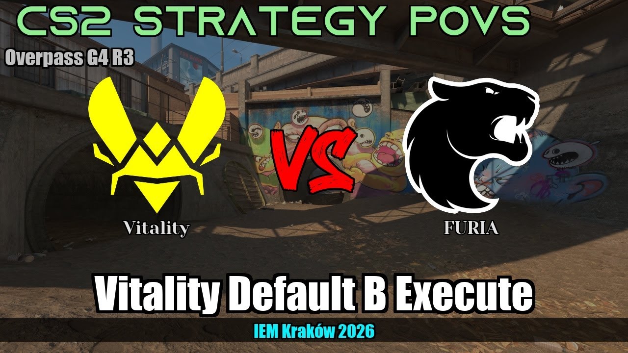 Vitality Default B Execute vs FURIA - Overpass - IEM Kraków 2026