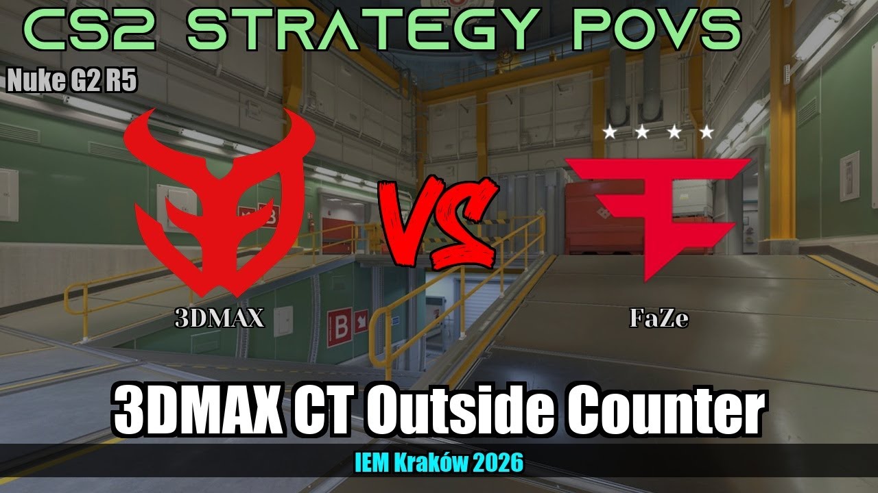 3DMAX CT Outside Counter vs FaZe - Nuke - IEM Kraków 2026