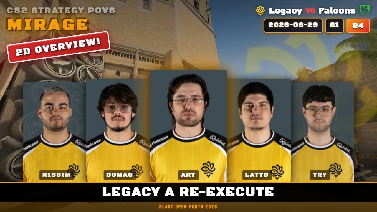Legacy A  Re-Execute vs Falcons - Mirage - BLAST Open Porto 2026