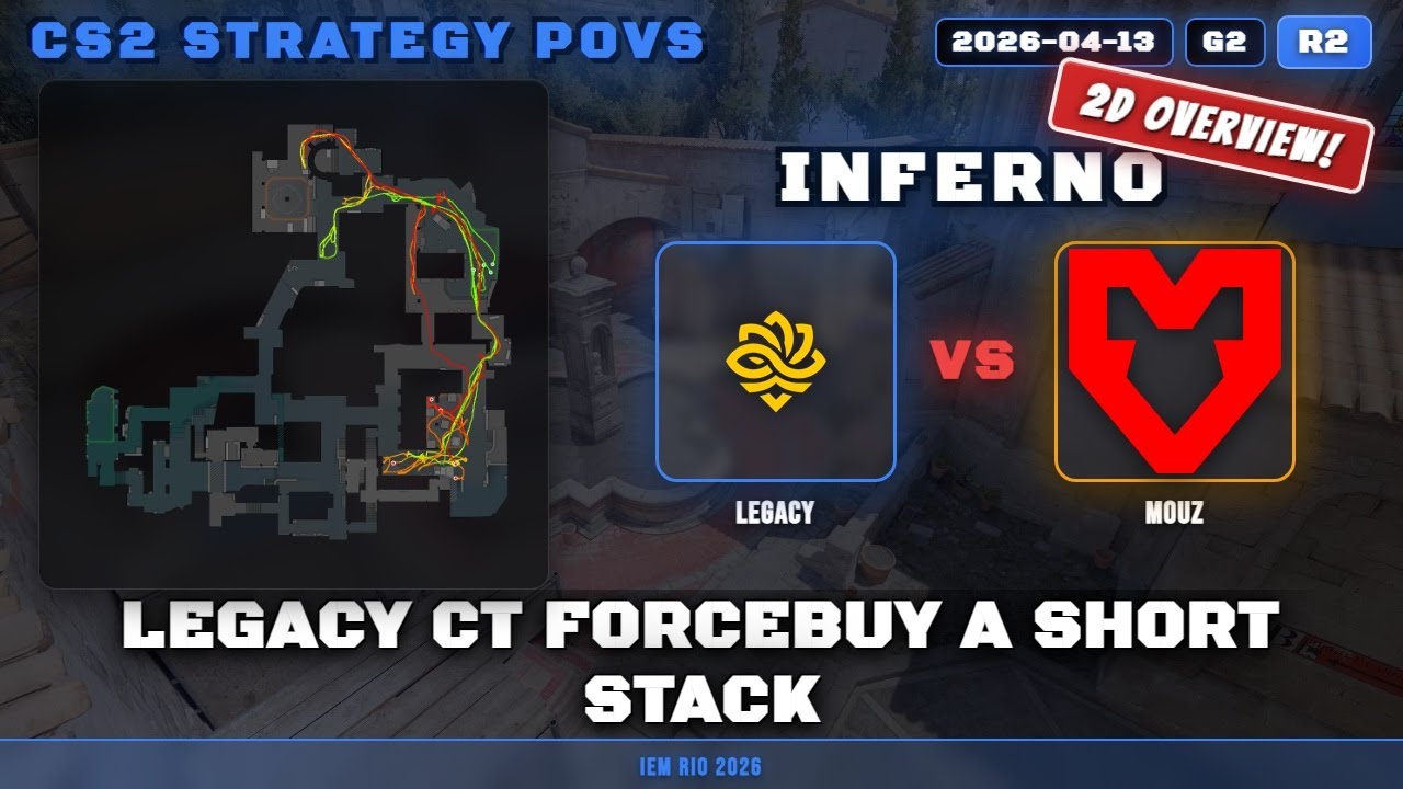 Legacy CT ForceBuy A Short Stack vs MOUZ - Inferno - IEM Rio 2026