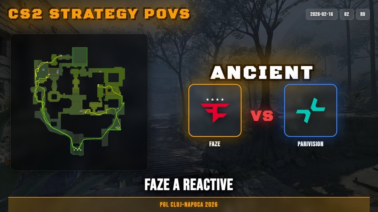 FaZe A Reactive vs PARIVISION - Ancient - PGL Cluj-Napoca 2026