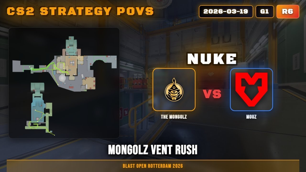 MongolZ Vent Rush vs MOUZ - Nuke - BLAST Open Rotterdam 2026
