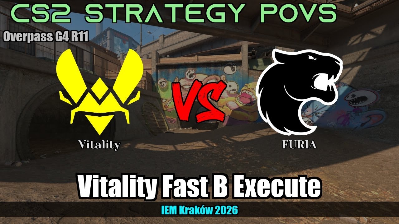 Vitality Fast B Execute vs FURIA - Overpass - IEM Kraków 2026