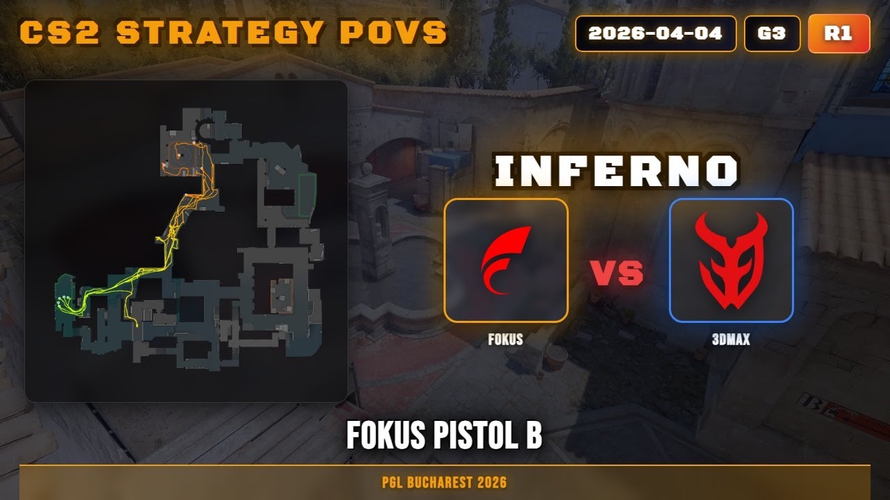 FOKUS Pistol B vs 3DMAX - Inferno - PGL Bucharest 2026