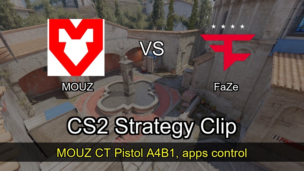 MOUZ CT Pistol A4B1, apps control vs FaZe - Inferno - IEM Chengdu 2025