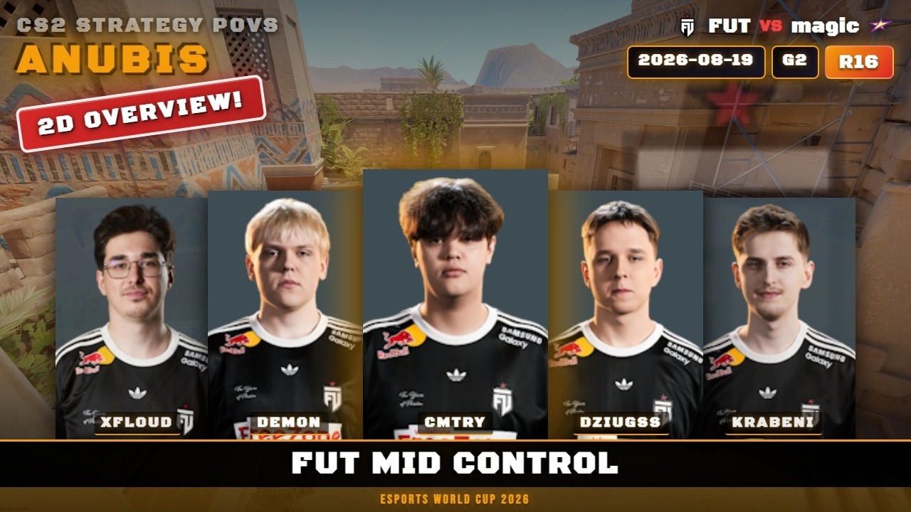 FUT Mid Control vs magic - Anubis - Esports World Cup 2026