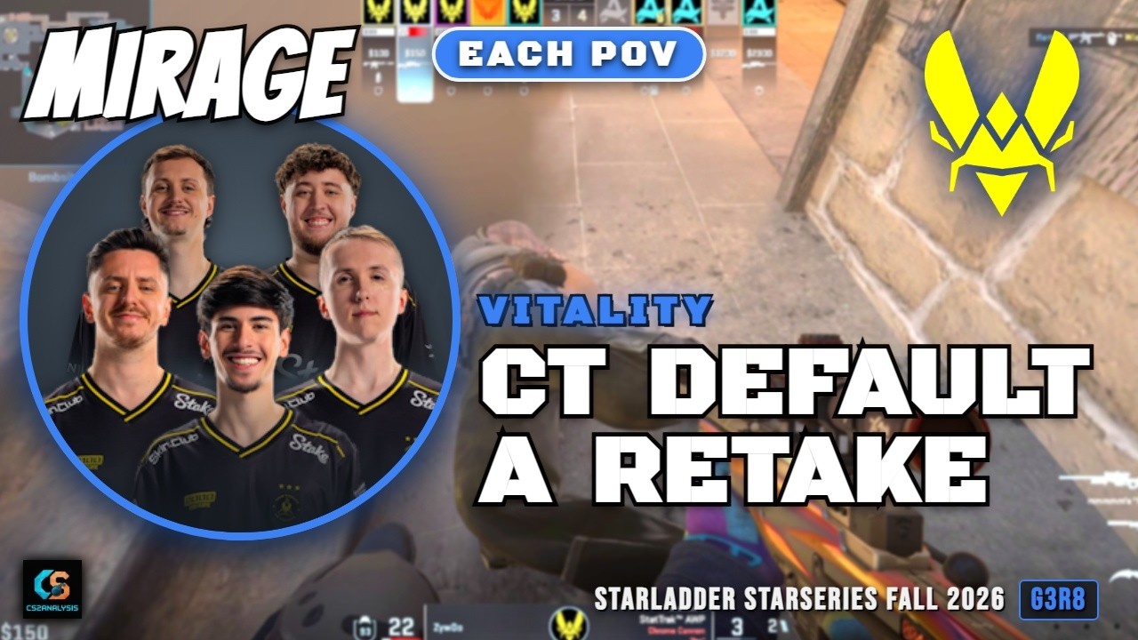 Vitality CT Default A Retake vs Aurora - Mirage - StarLadder StarSeries Fall 2026