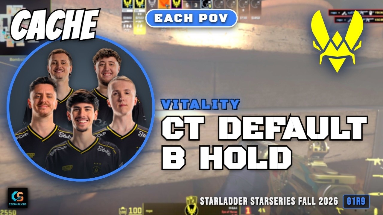 Vitality CT Default B Hold vs FURIA - Cache - StarLadder StarSeries Fall 2026