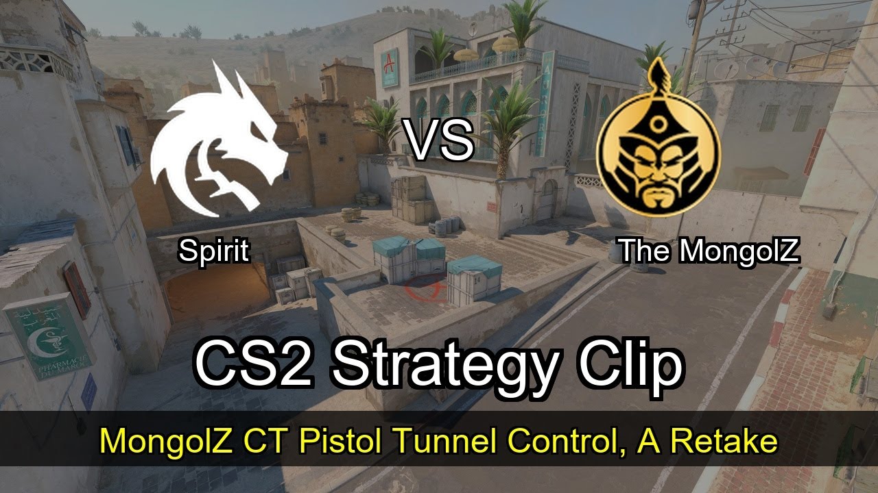 MongolZ CT Pistol Tunnel Control, A Retake vs Spirit - Dust2 - IEM Chengdu 2025