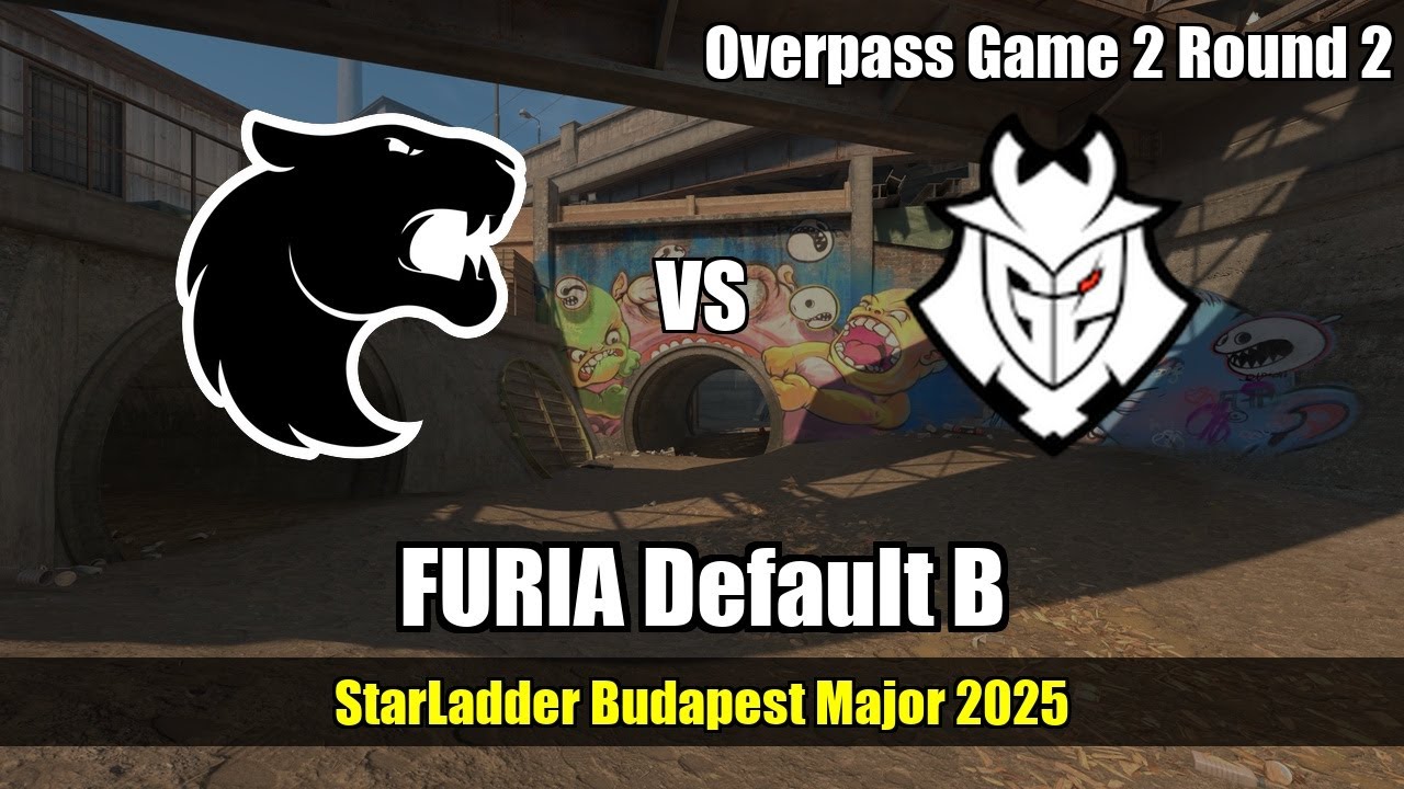 FURIA Default B vs G2 - Overpass - StarLadder Budapest Major 2025