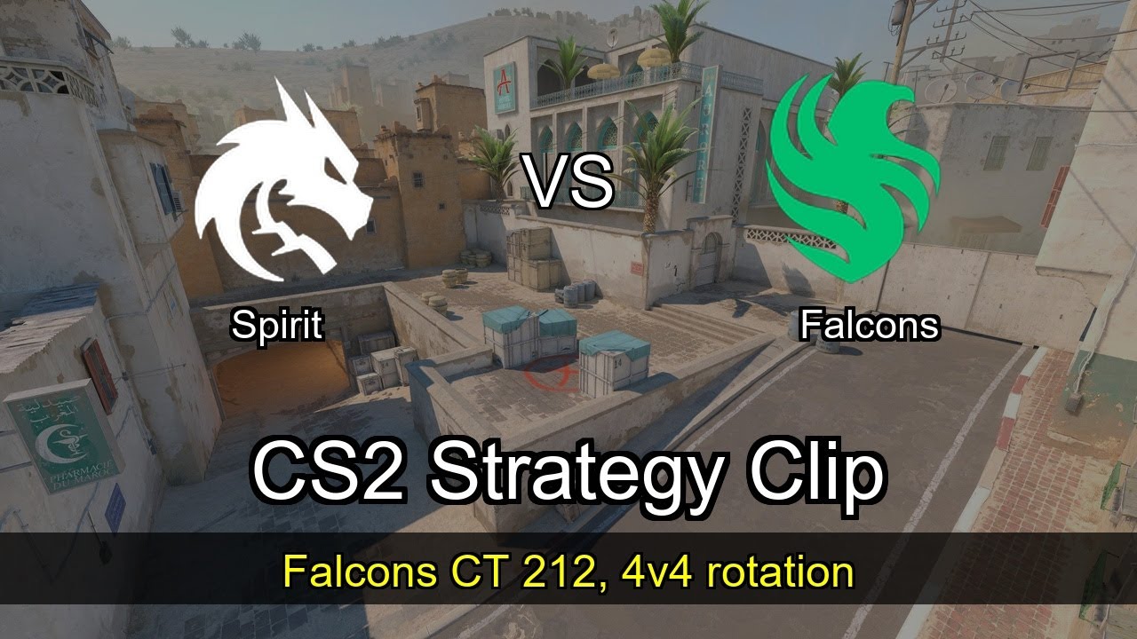 Falcons CT 212, 4v4 rotation vs Spirit - Dust2 - StarLadder Budapest Major 2025
