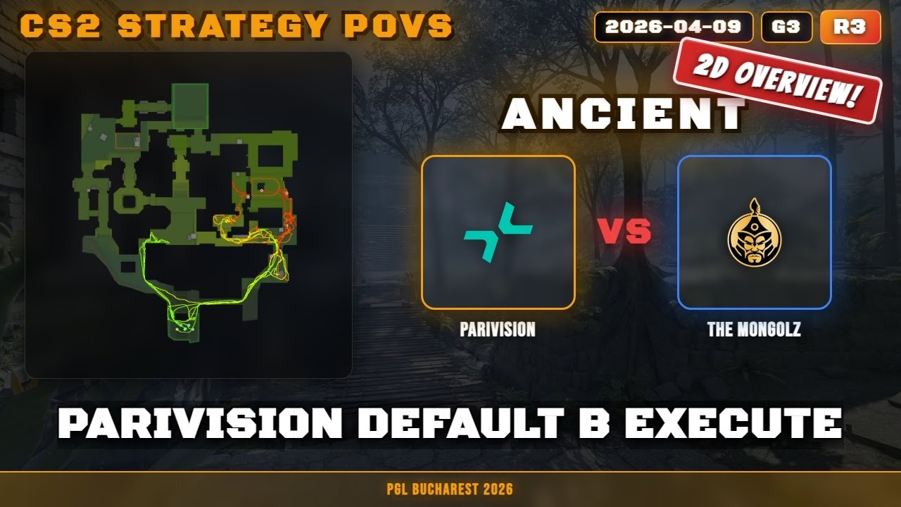 Parivision Default B Execute vs The MongolZ - Ancient - PGL Bucharest 2026