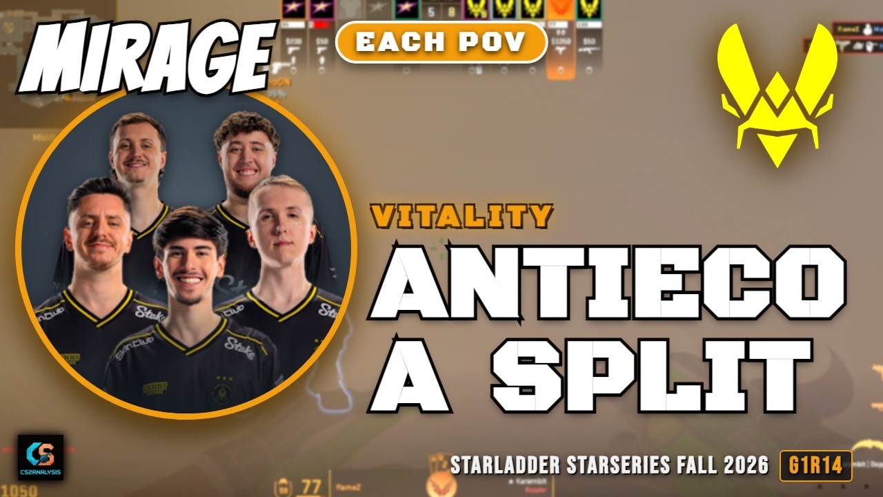 Vitality AntiEco A Split vs magic - Mirage - StarLadder StarSeries Fall 2026