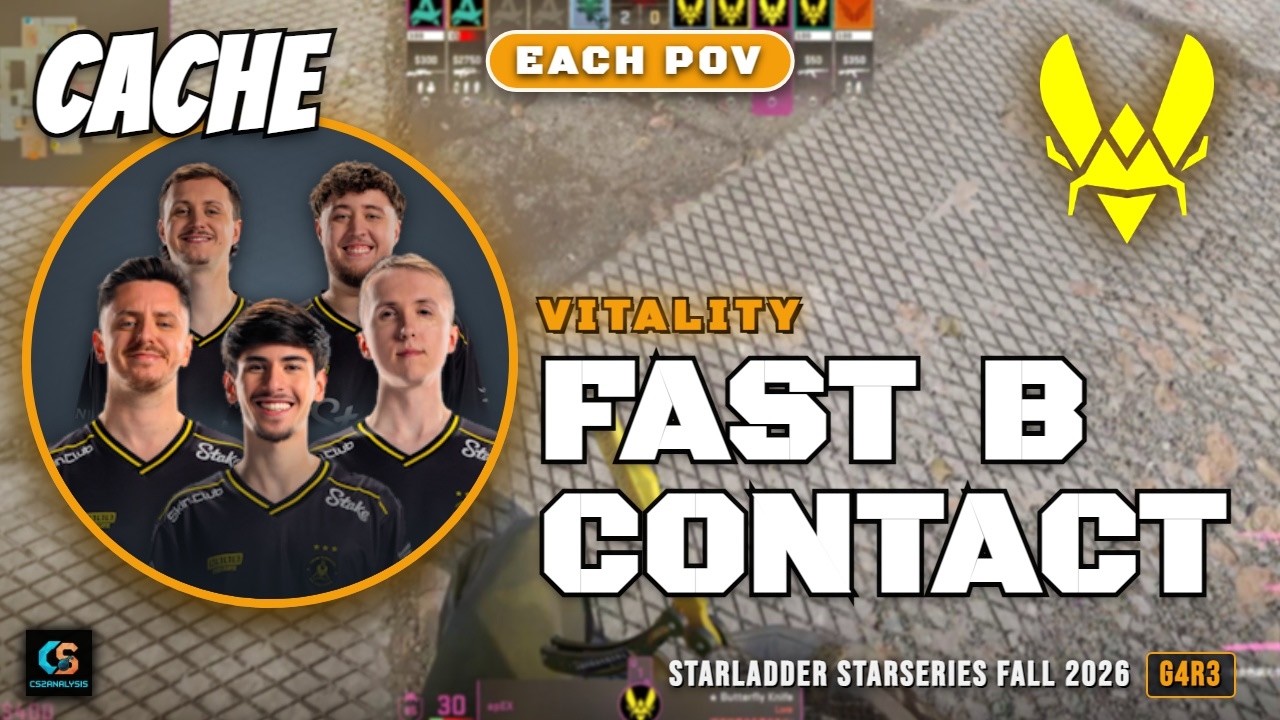Vitality Fast B Contact vs Aurora - Cache - StarLadder StarSeries Fall 2026