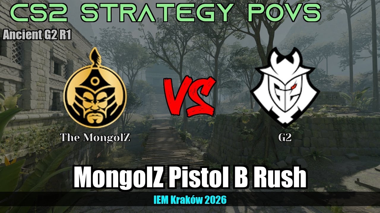 MongolZ Pistol B Rush vs The MongolZ - Ancient - IEM Kraków 2026