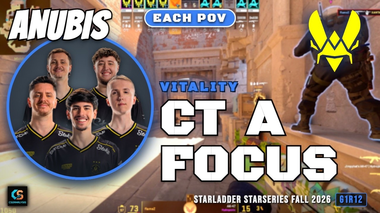 Vitality CT A Focus vs Aurora - Anubis - StarLadder StarSeries Fall 2026