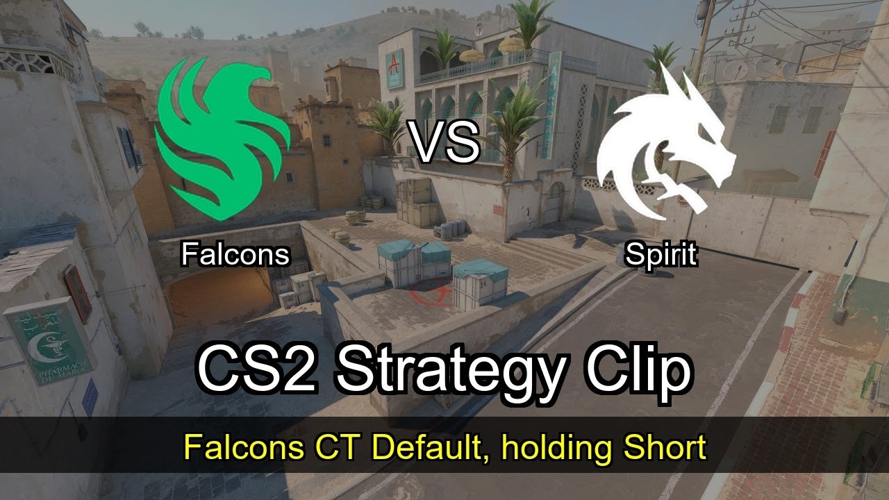 Falcons CT Default, holding Short vs Spirit - Dust2 - IEM Chengdu 2025