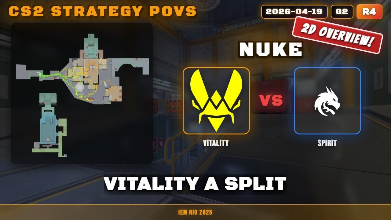 Vitality A Split vs Spirit - Nuke - IEM Rio 2026