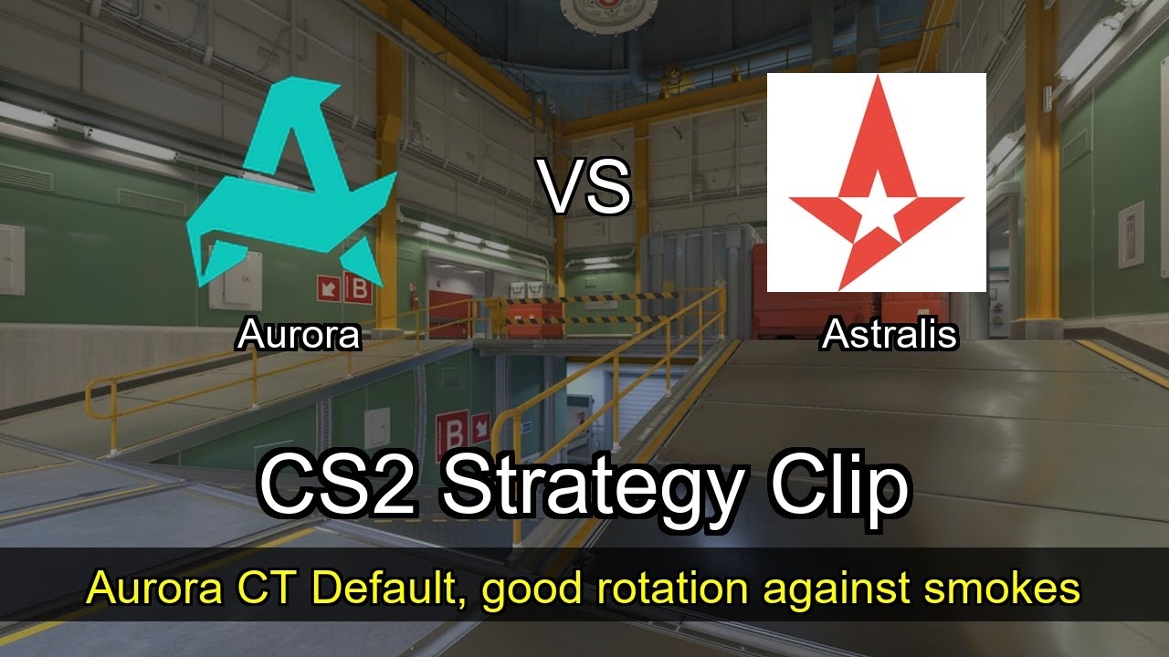 Aurora CT Default, good rotation against smokes vs Astralis - Nuke - PGL Masters Bucharest 2025