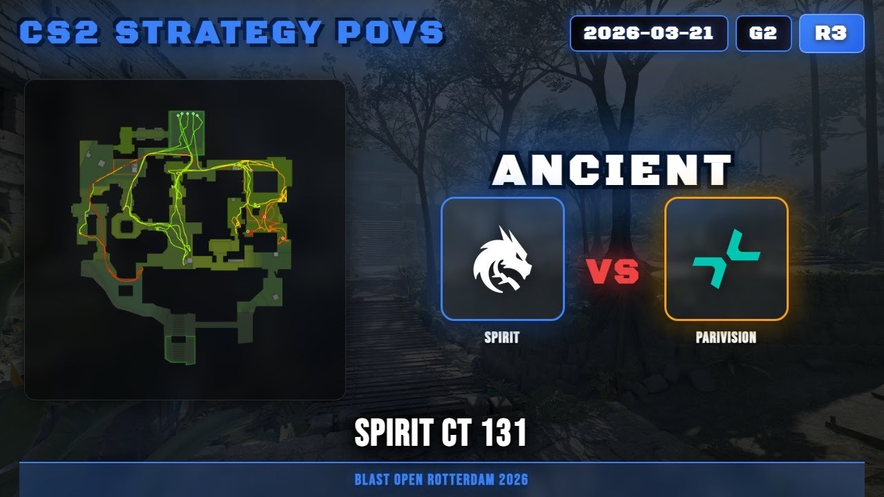 Spirit CT 131 vs PARIVISION - Ancient - BLAST Open Rotterdam 2026