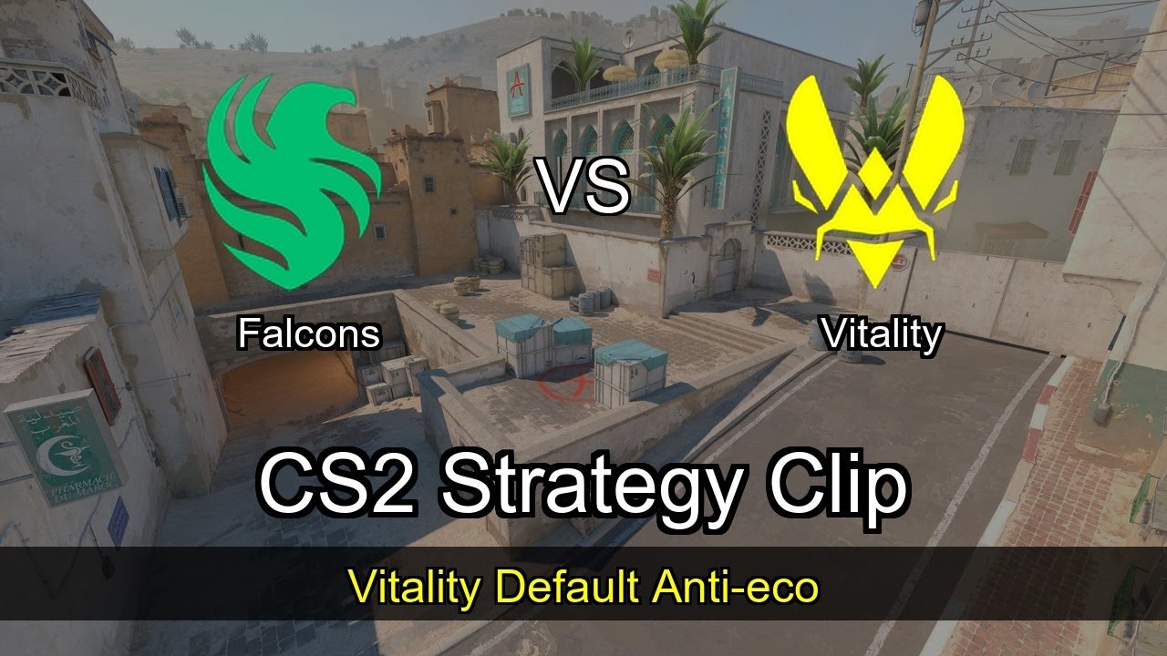 Vitality Default Anti-eco vs Falcons - Dust2 - ESL Pro League Season 22