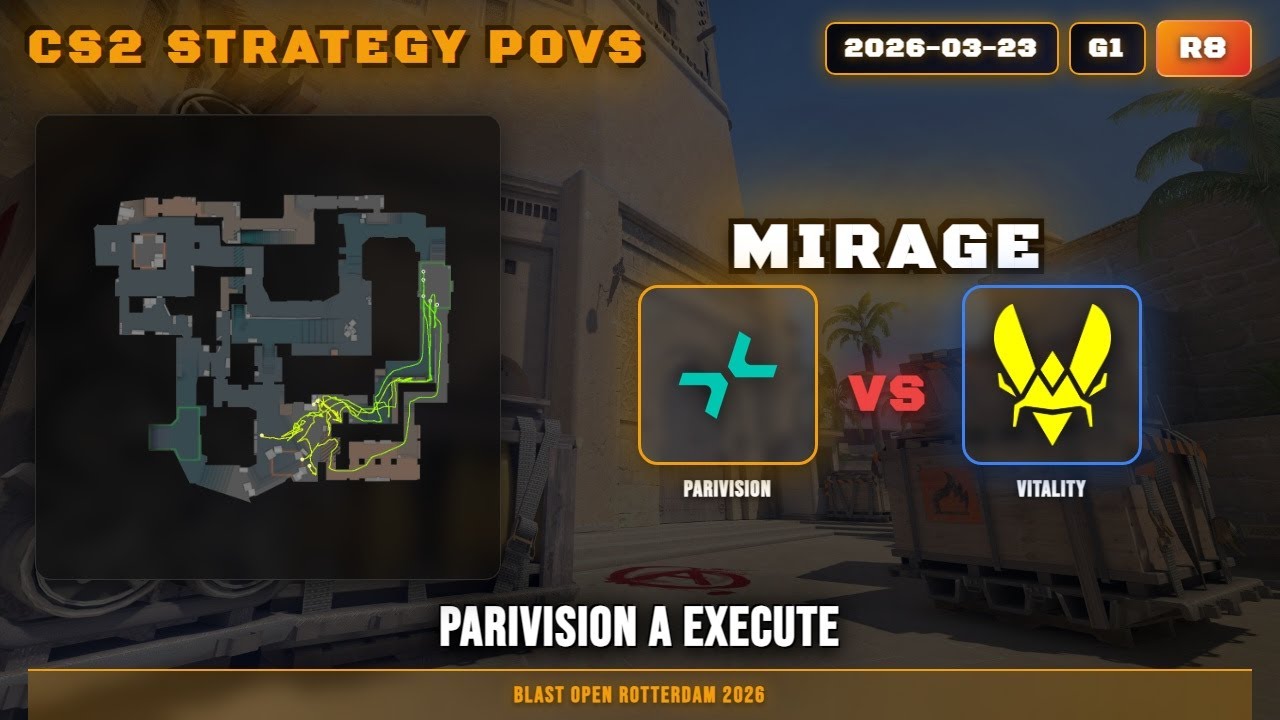 PARIVISION A Execute vs Vitality - Mirage - BLAST Open Rotterdam 2026