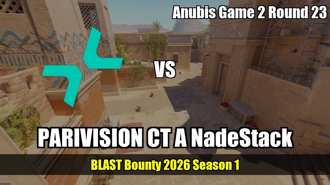 PARIVISION CT A NadeStack vs ENCE - Anubis - BLAST Bounty 2026 Season 1
