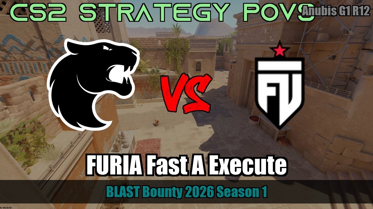 FURIA Fast A Execute vs FUT - Anubis - BLAST Bounty 2026 Season 1