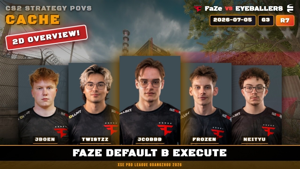 FaZe Default B Execute vs EYEBALLERS - Cache - XSE Pro League Guangzhou 2026