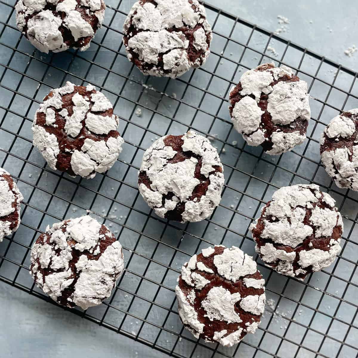 Chocolate Crackle Cookies