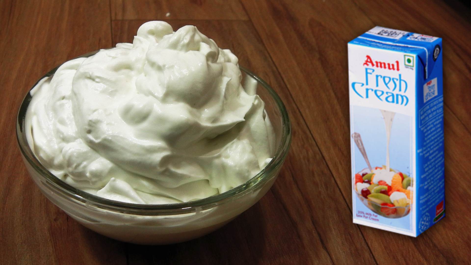 Whipped Cream from Low Fat 25% Cream | Baking Basics