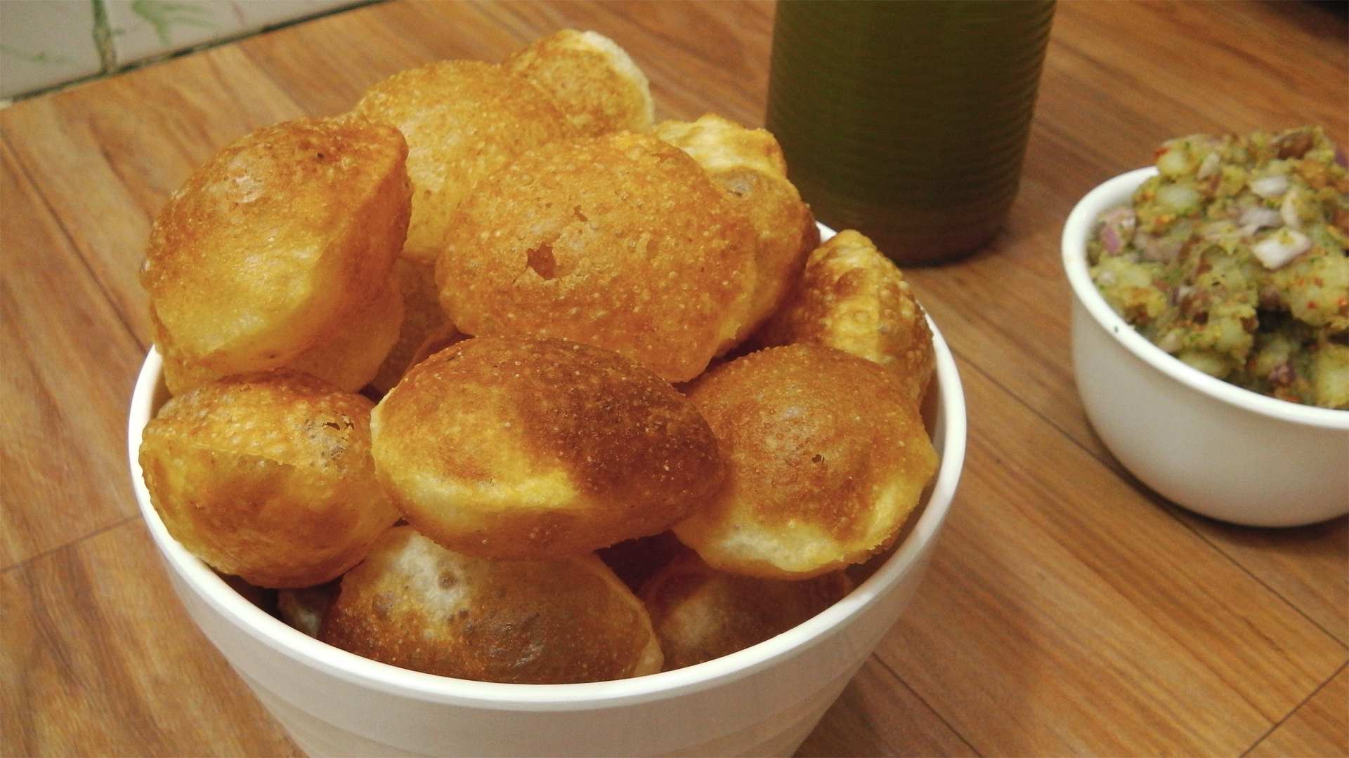 Puri for Pani Puri Recipe | Indian Street Food