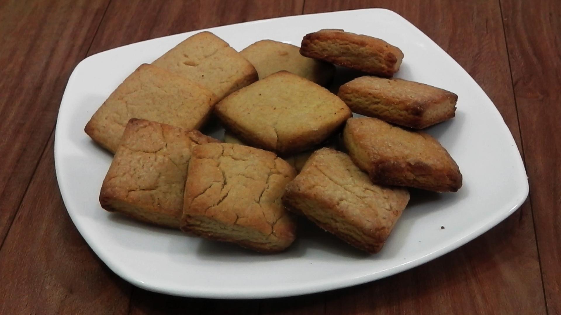 Atta Biscuits Recipe - In Cooker - Eggless Baking Without Oven