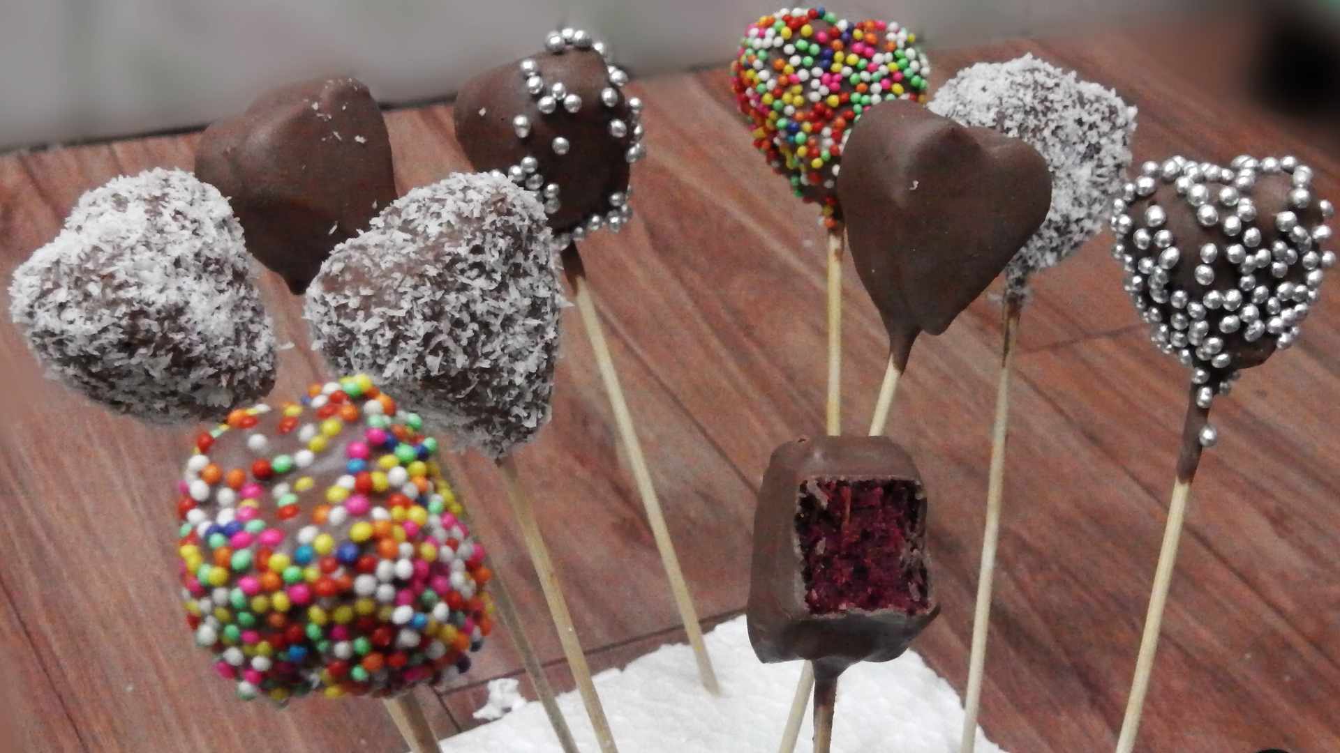 Heart Cake Pops - Red Velvet | Valentines Day Special