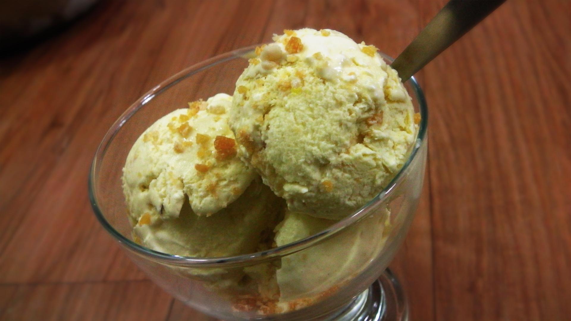 Butterscotch Ice Cream - Low Fat Ice Cream / Made using Low fat cream | Without Ice Cream Maker