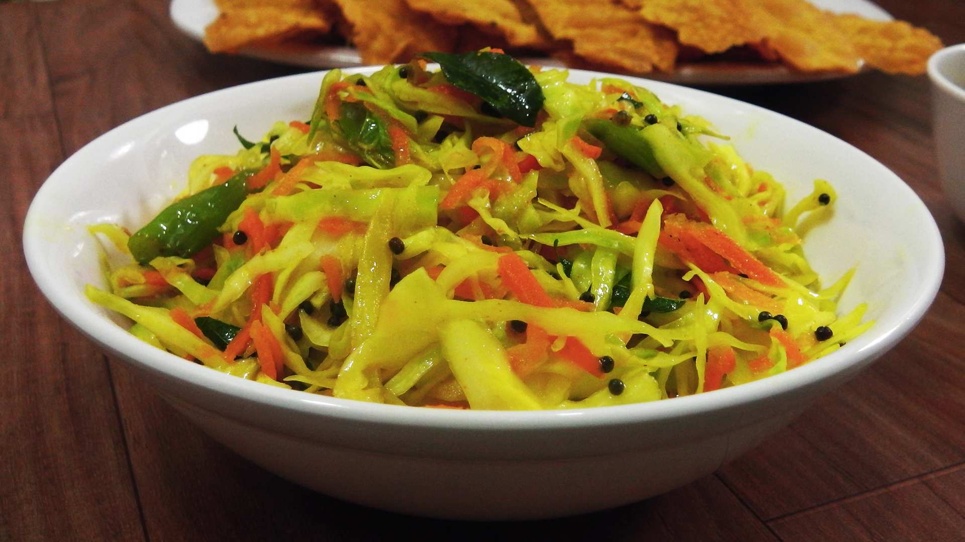 Cabbage Sambharo Recipe | Fafda Condiments | Gujarati Cuisine