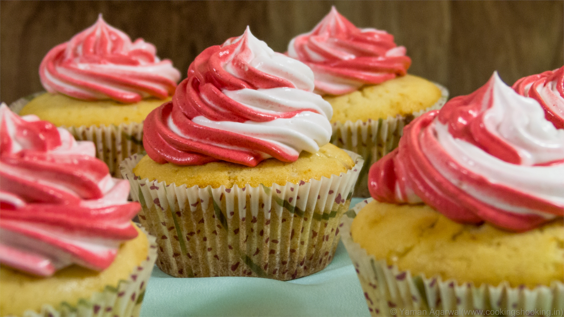 Vanilla Cupcakes Recipe | With Cherries Inside, Cooker Cupcakes | Eggless Baking Without Oven